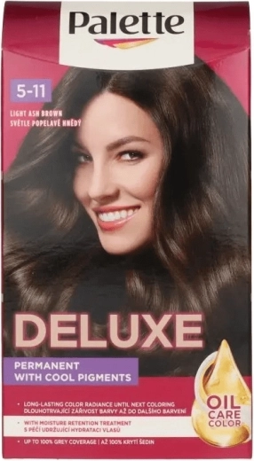 Palette Deluxe 5-11 lys askebrunt hårfarve 50 ml