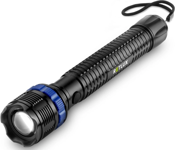 Retlux LED-lommelygte med zoom 1 W