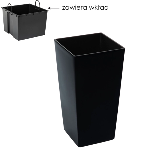 Aftagelig indsats med praktiske håndtag