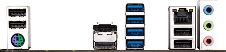 Moderne tilslutninger: HDMI 2.1, DisplayPort og GbE LAN