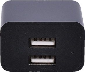 To USB-A-porte til opladning af to enheder