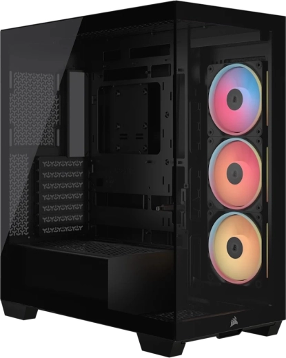 Computerkabinet Mid‑Tower 3500X LXR LINK TG, sort