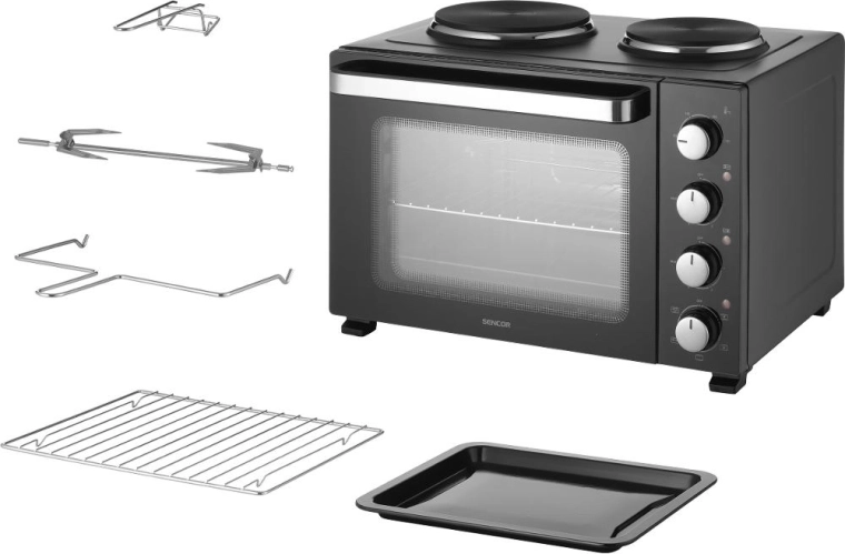 Elektrisk ovn med kogeplader Sencor