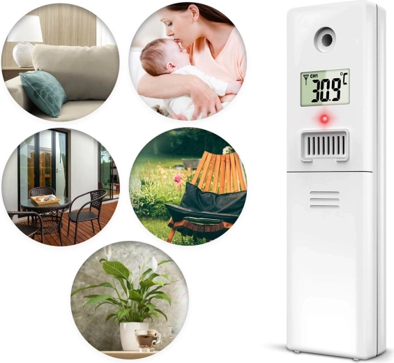 Bredt måleområde for temperatur og fugtighed