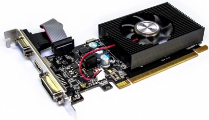 Grafikkort NVIDIA GeForce GT 610 1GB DDR3 (LP, DVI/HDMI/VGA)