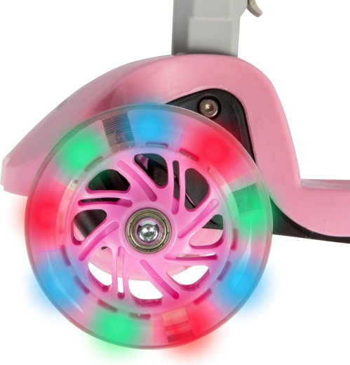 Lysende LED-hjul under kørsel