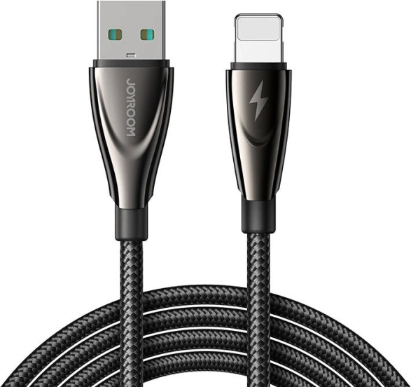 JOYROOM USB–Lightning-kabel 3 A, 1,2 m, sort