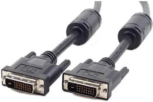 DVI‑D dual‑link kabel 1,8 m med ferritfilter
