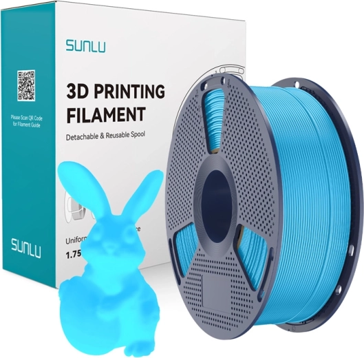 Sunlu PLA-filament selvlysende i mørket blå 1 kg