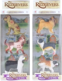 Plastikhunde 7 cm - 3 stk. – Sæt 2