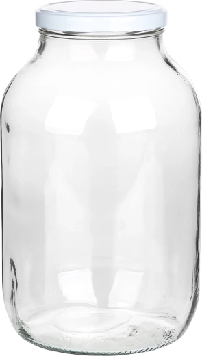 Glas sylteglas Twist 4 l med skruelåg 100 mm