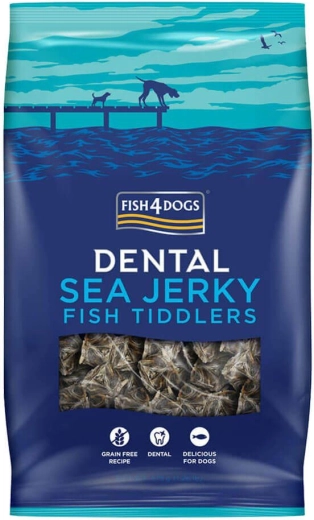 Fish4Dogs Dental Sea Jerky tandfiskesnacks til hunde 575 g