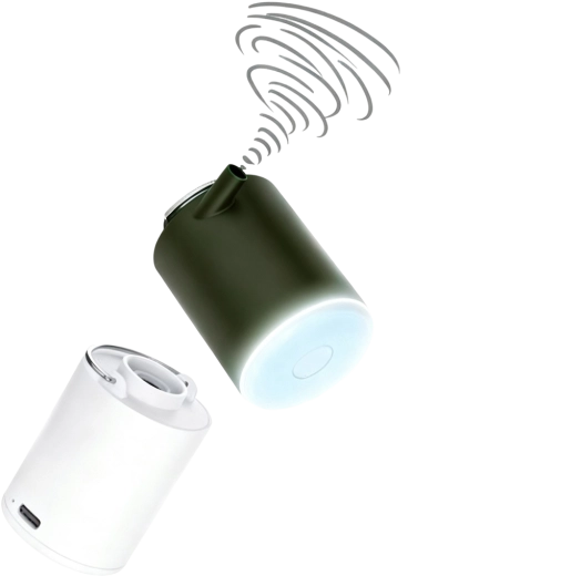Elektrisk campingpumpe til madrasser 3,7 V med USB‑C