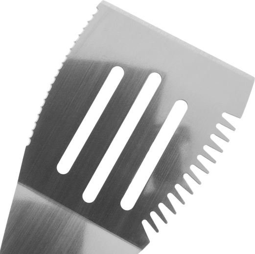 Stærkt hoved i rustfrit stål med slidser