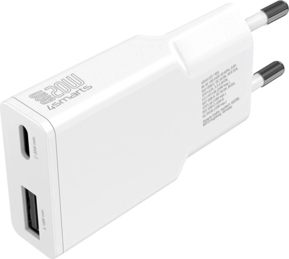 Hurtigopladning med USB‑C Power Delivery 20 W