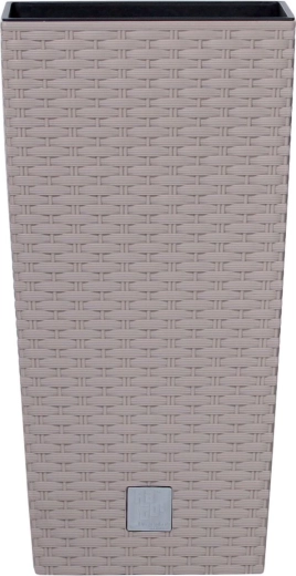 Plantekasse Rato Square med indsats 29 × 29 × 55 cm, mokka