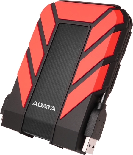 Ekstern robust harddisk ADATA DashDrive Durable HD710 2 TB 2,5" USB 3.1 – Rød