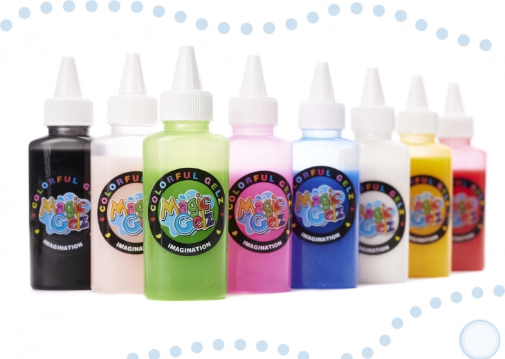 8 farvede gelélim til levende 3D-kreationer