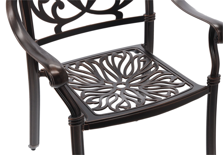 Pulverlakeret finish i antik bronze