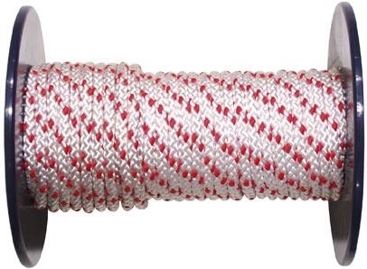 Flettet reb af polypropylenfiber 8 mm uden kerne, farvet, 100 m