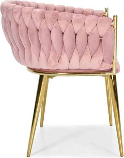 Flettet velourpolstring med 3D-effekt