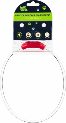 Lysende LED USB-halsbånd til hund og kat