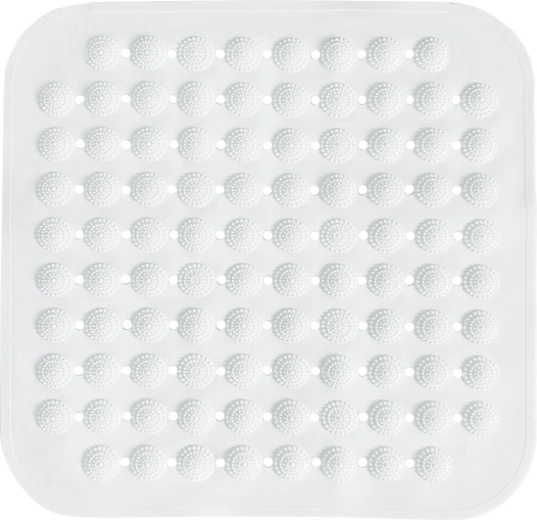 Skridsikker brusemåtte i PVC 43,5 × 43,5 cm