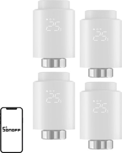 Sonoff ZigBee termostathoved TRVZB (4 stk.)