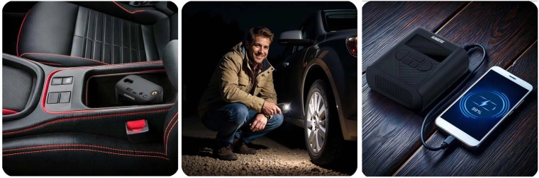 Powerbank og lygte med SOS til nødsituationer