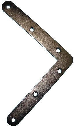Vinkelbeslag 120 × 120 mm hvid, galvaniseret – pakke med 20 stk