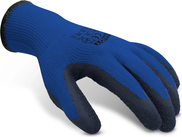 Arbejdshandsker af polyester med latexbelægning, størrelse L - 1 par