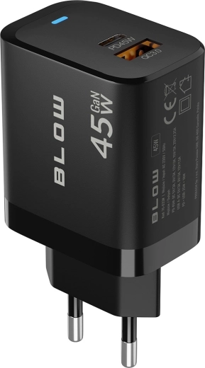 45 W hurtig opladning med Power Delivery