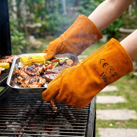 Sikkert greb selv ved glohed grill