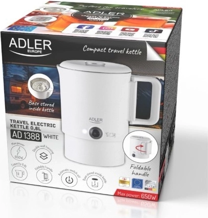 Ægte rejseklar: sammenklappeligt håndtag og base indeni