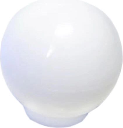 Hvid plastmøbelknop Rotan 30 mm