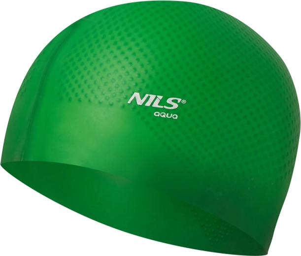 Silikonebadehætte NILS Aqua NQC Dots grøn