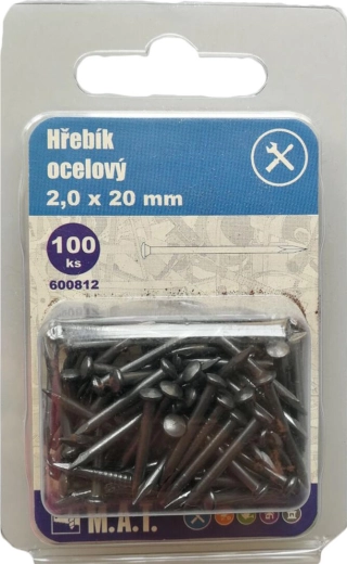 Stålsøm 16 × 2,0 mm (100 stk.)