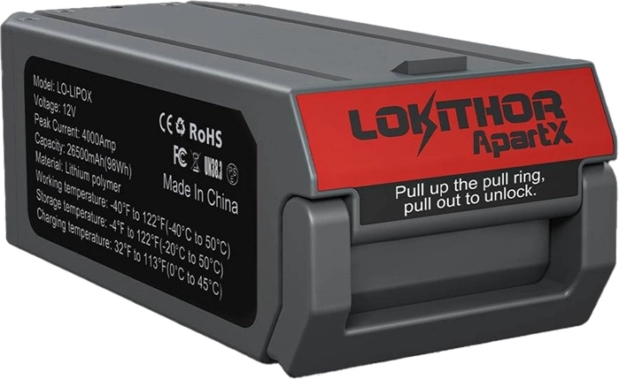 Lokithor-batteri LO-LIPOX til ApartX 98 Wh