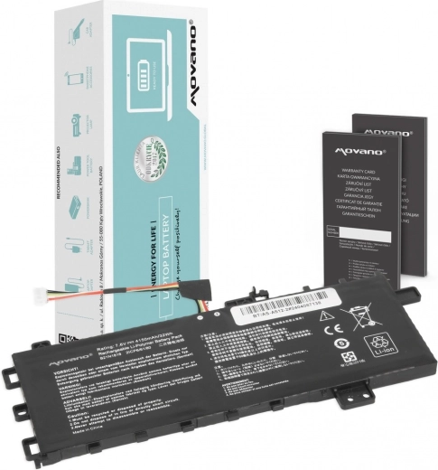 Movano-batteri B21N1818 til Asus VivoBook 15 A512/R512/X512 (4150 mAh, 32 Wh)