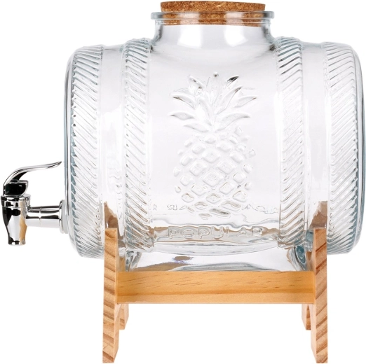 Kraftigt glas med ananasrelief