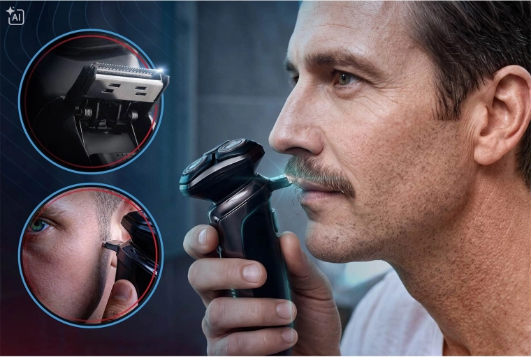 Detaljetrimning takket være integreret pop‑up-trimmer