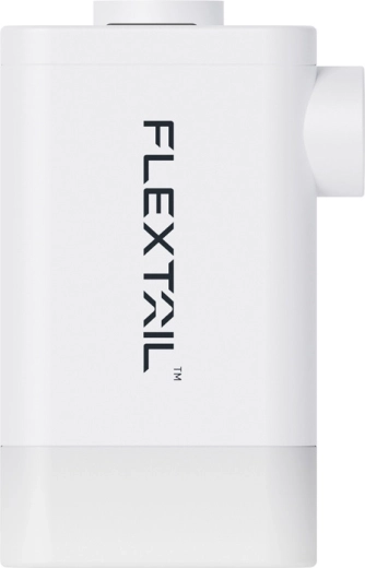 Flextail Max Pump 2 Plus bærbar pumpe med LED-lygte og powerbank – hvid