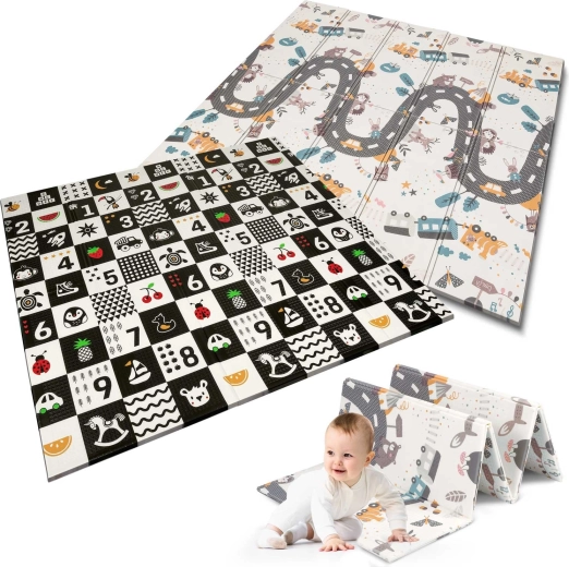 Dobbeltsidet design til leg og læring