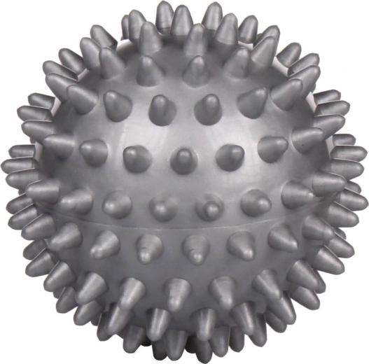 Merco massage- og rehabiliteringsbold pindsvin hård grå 7,5 cm - 1 stk.