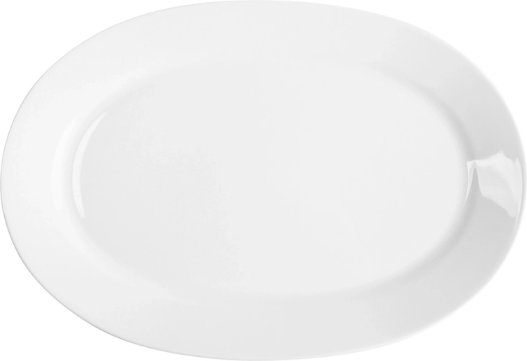 MariaPaula Klasyka hvidt ovalt serveringsfad 33 cm