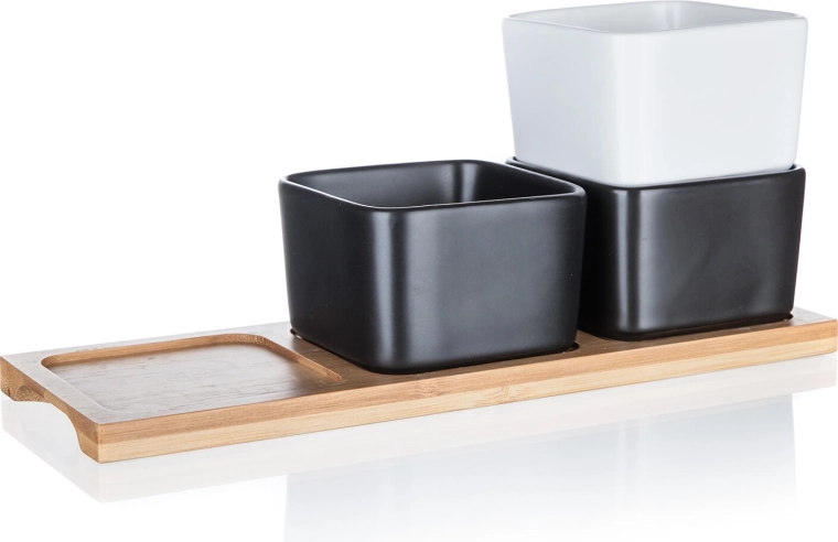 Stabil bakke for nem servering