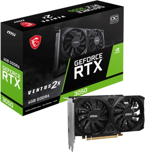 NVIDIA GeForce RTX 3050 ventus 2x e 6gb oc grafikkort
