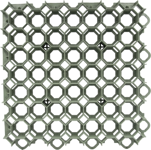 Græsarmeringsflise 49 × 49 × 4 cm grøn af genanvendt plast