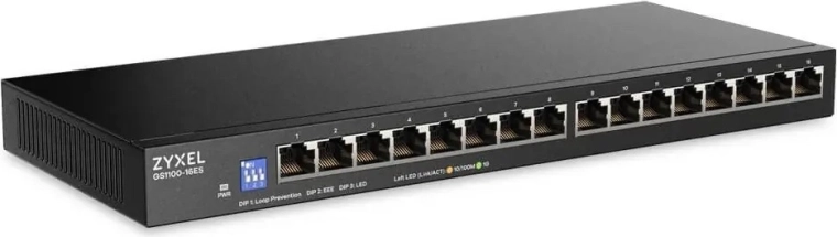 Zyxel GS1100 Switchable uadministreret gigabit-switch med 16 porte