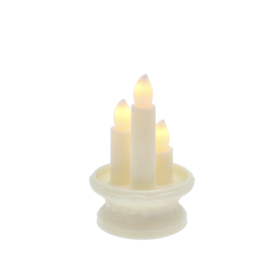 Tre LED-flammer for en markant atmosfære
